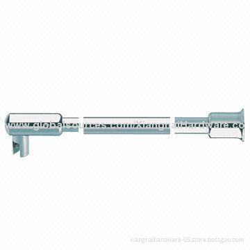 Shower stabilizing bar, wall to glass supporting